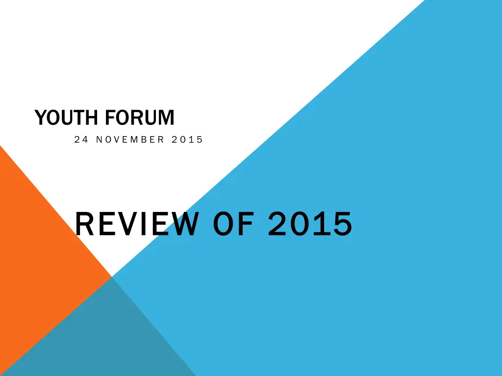 youth forum 2 4 n o v e m b e r 2 0 1 5 n.w