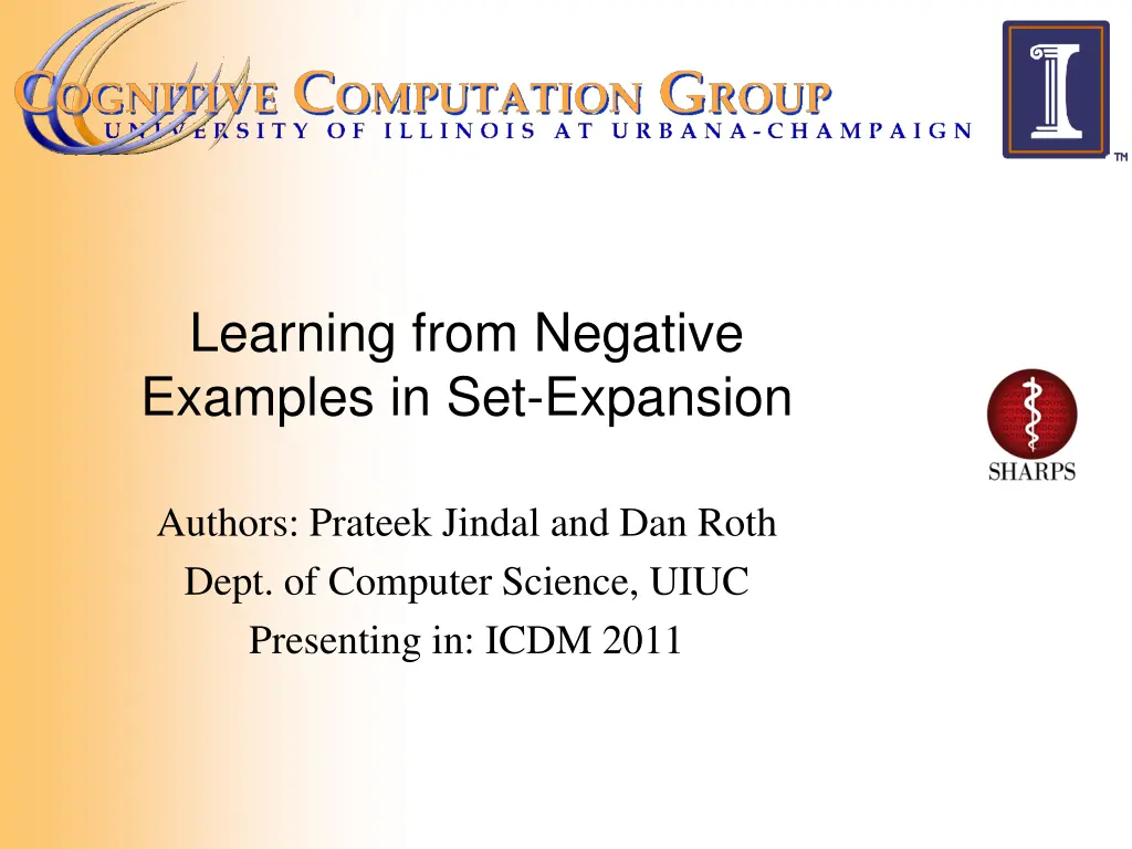 learning from negative examples in set expansion n.w