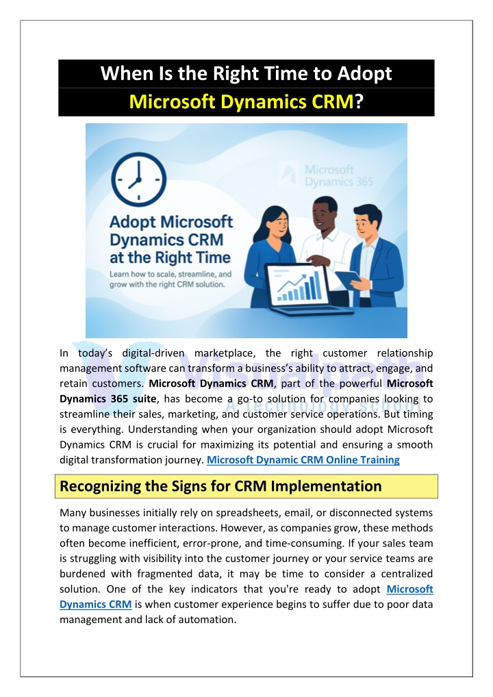 when is the right time to adopt microsoft n.w