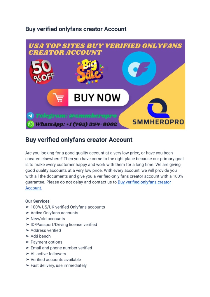 buy verified onlyfans creator account n.w