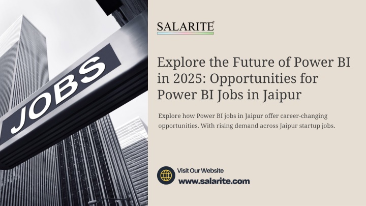 Explore the Future of Power BI in 2025 Opportunities for Power BI Jobs in Jaipur