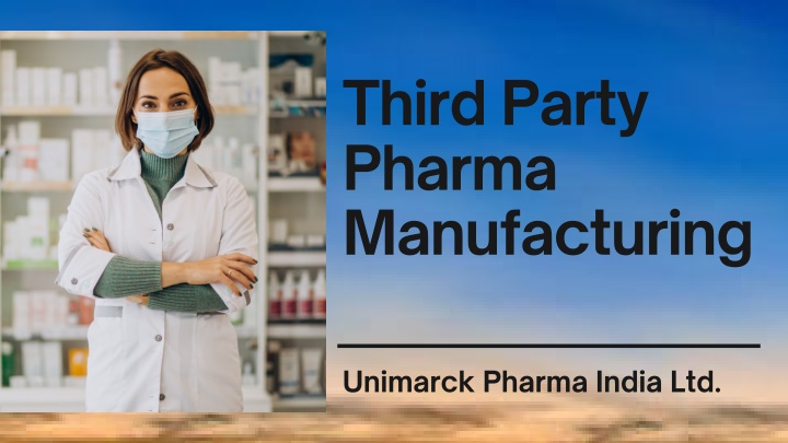 third party pharma manufacturing n.w