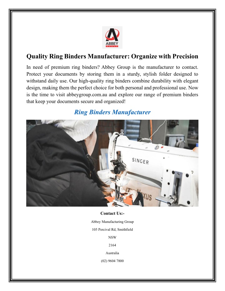 quality ring binders manufacturer organize with n.w