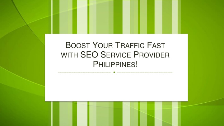 Boost Your Traffic Fast with SEO Service Provider Philippines!