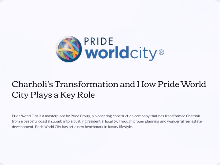 charholi s transformation and how pride world n.w