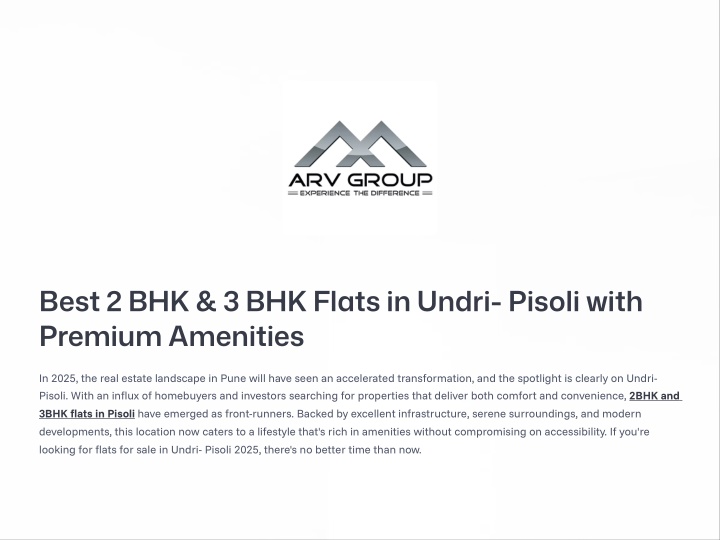 best 2 bhk 3 bhk flats in undri pisoli with n.w