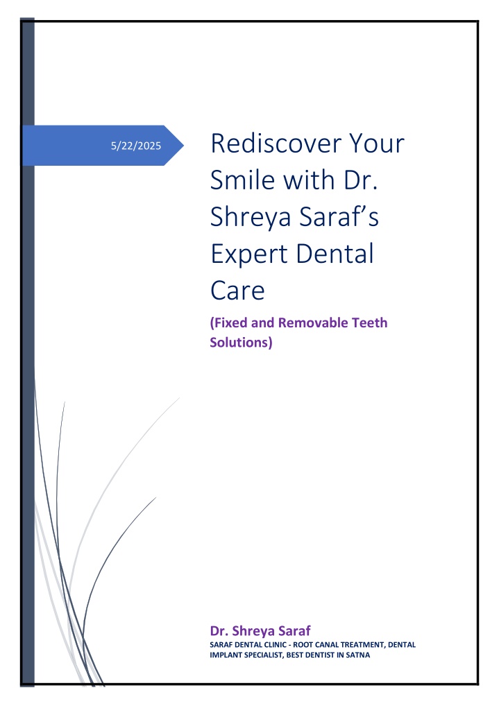rediscover your smile with dr shreya saraf n.w