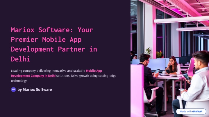 mariox software your premier mobile n.w