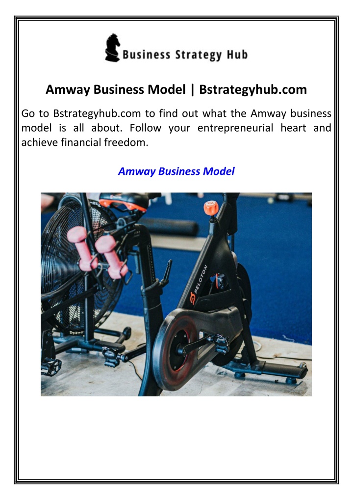 amway business model bstrategyhub com n.w