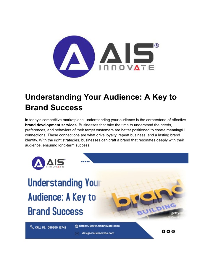 understanding your audience a key to brand success n.w