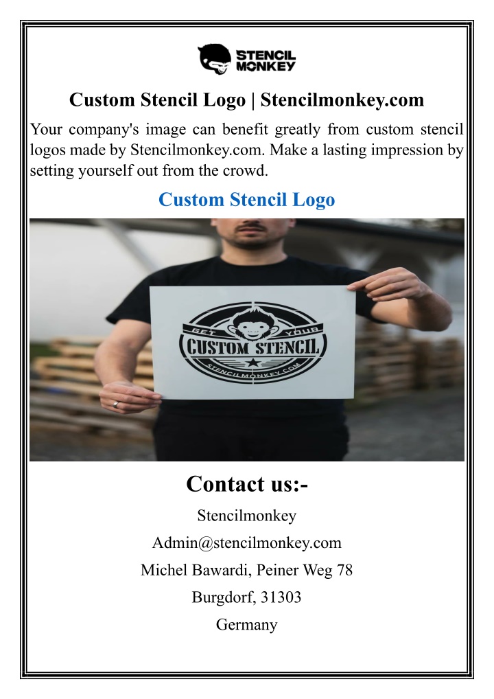custom stencil logo stencilmonkey com n.w