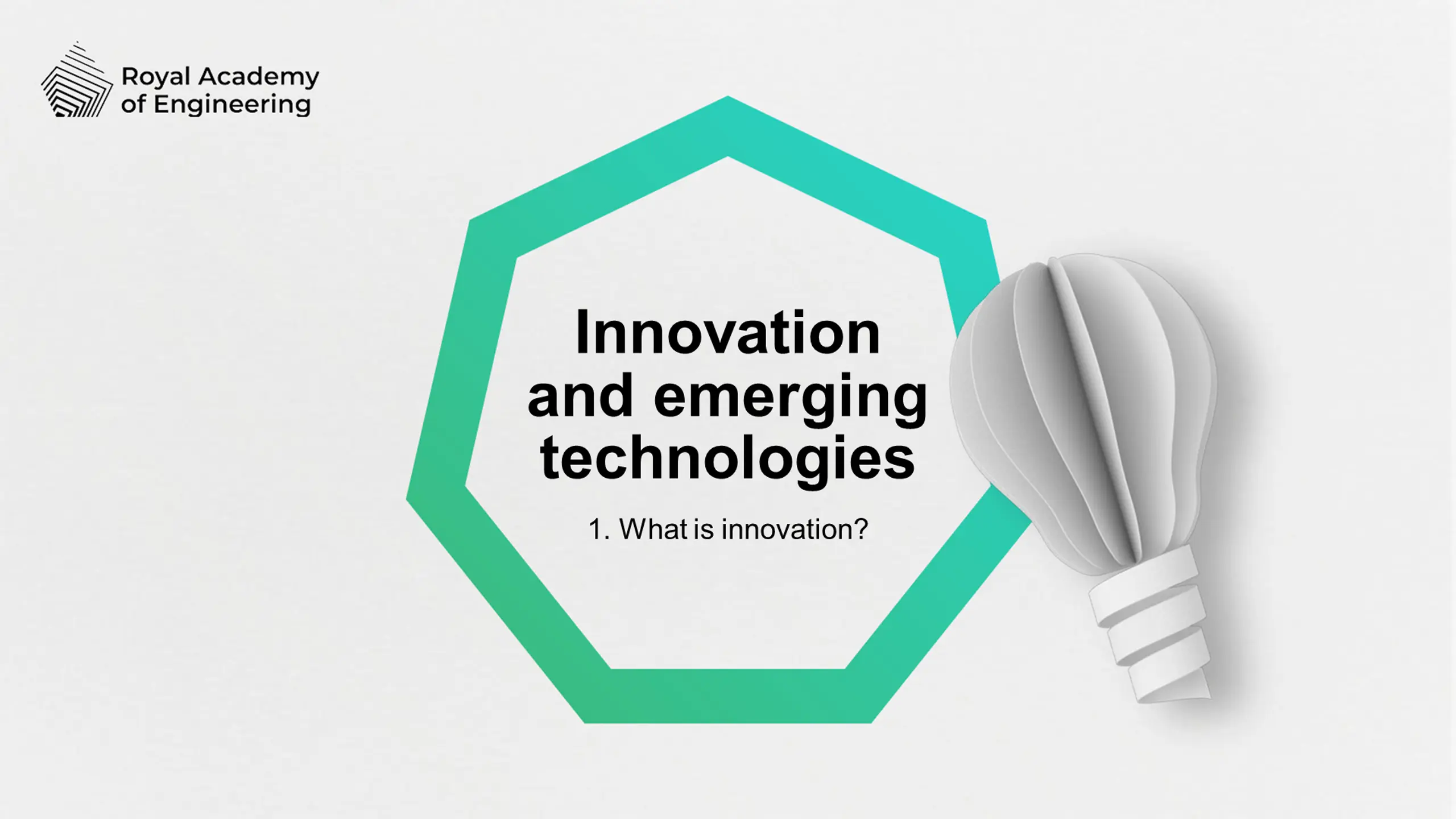 Innovation and emerging technologies