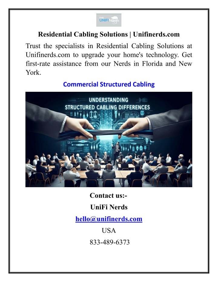 residential cabling solutions unifinerds com n.w