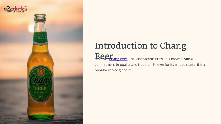 Chang Beer – Authentic Thai Lager with Smooth, Crisp Taste | Buy Online