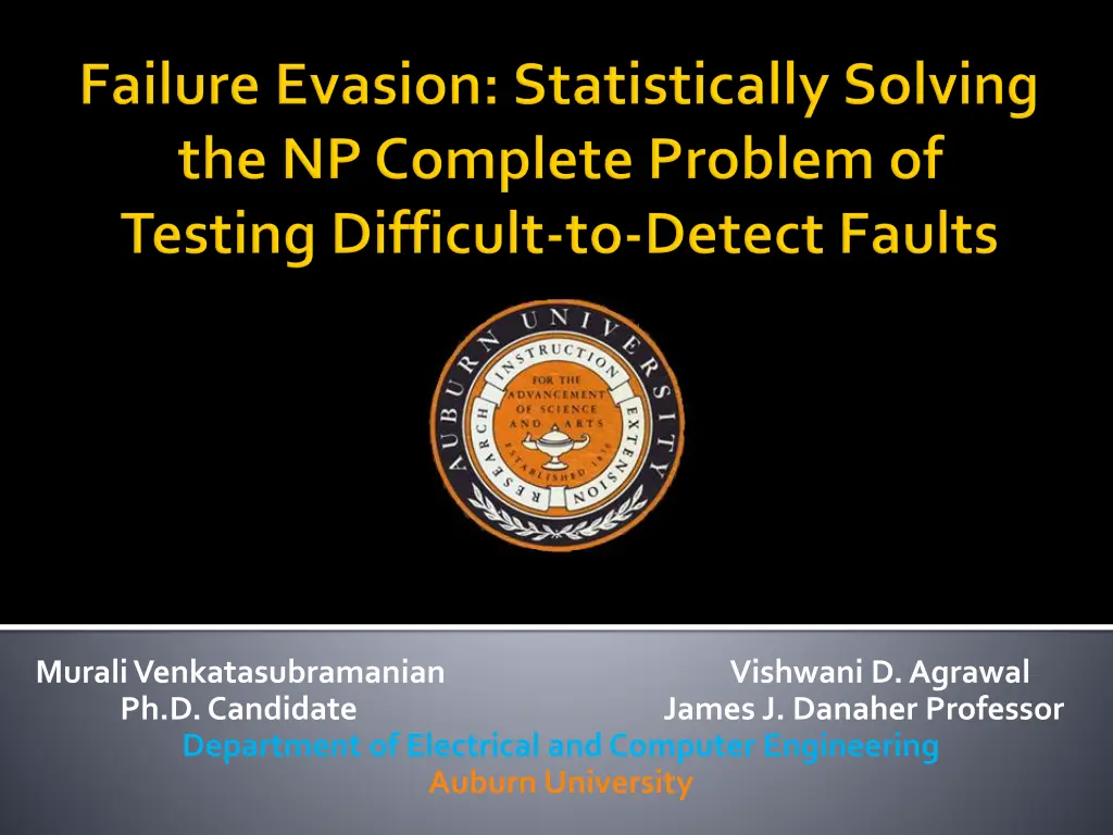 murali venkatasubramanian vishwani d agrawal n.w