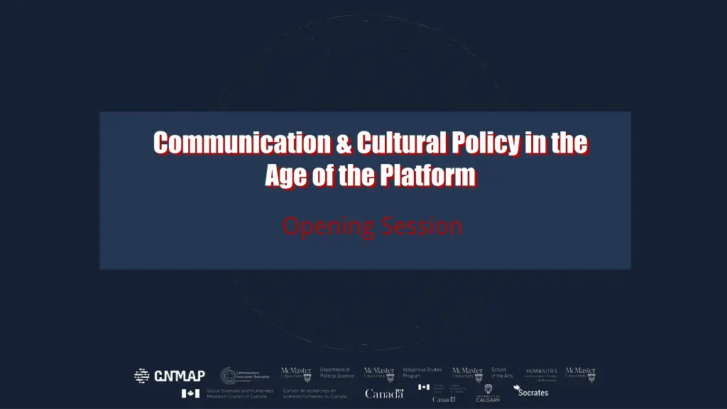communication cultural policy in the n.w