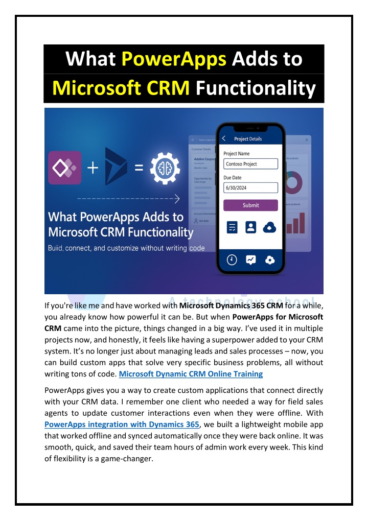 what powerapps adds to microsoft crm functionality n.w
