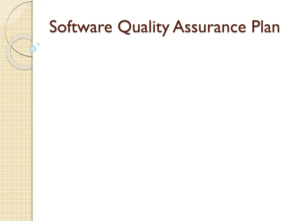 software quality assurance plan n.w