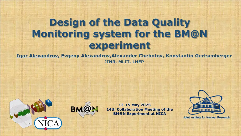 design of the data quality monitoring system n.w
