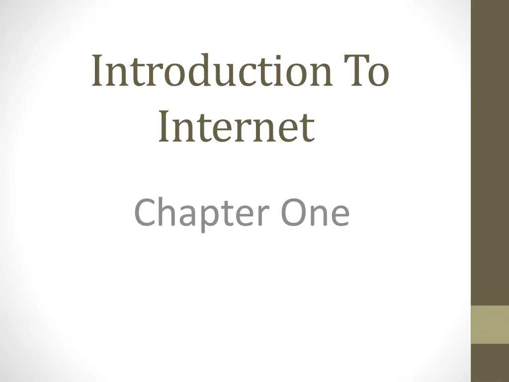 introduction to internet n.w