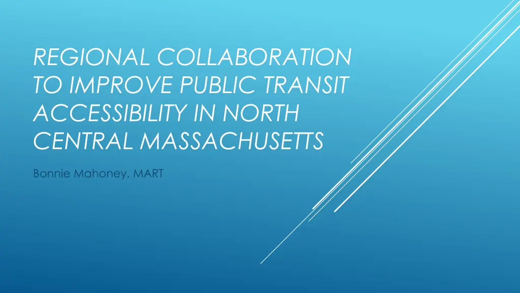 regional collaboration to improve public transit n.w