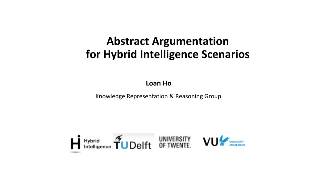 abstract argumentation for hybrid intelligence n.w