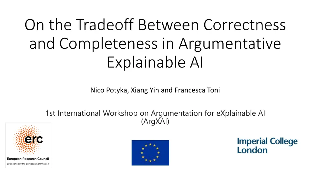 on the tradeoff between correctness n.w