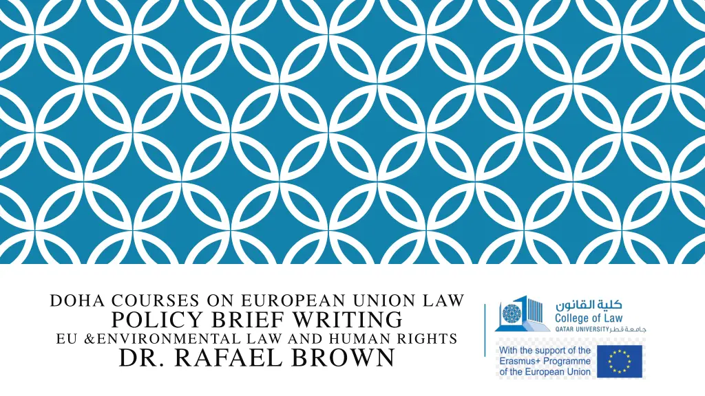 doha courses on european union law policy brief n.w