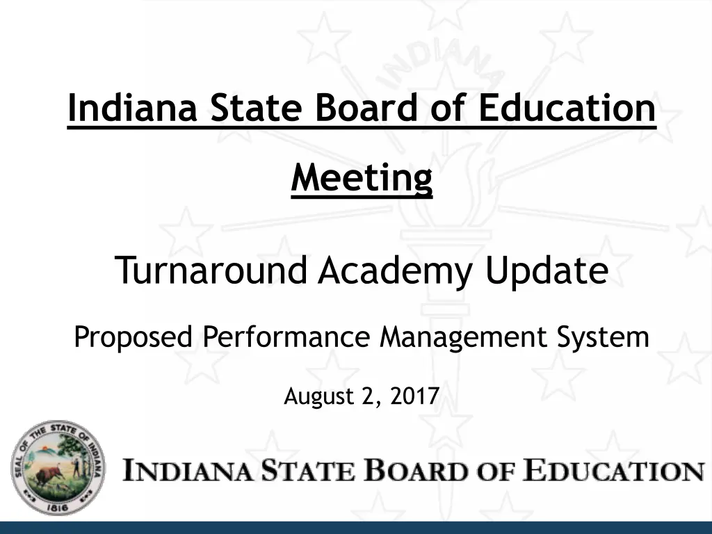 indiana state board of education n.w