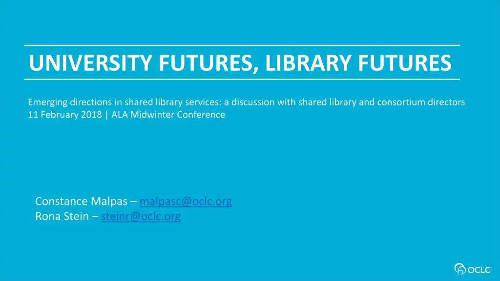 university futures library futures n.w