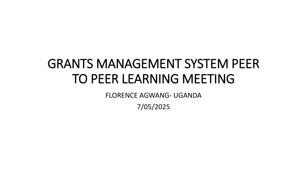 grants management system peer grants management n.w