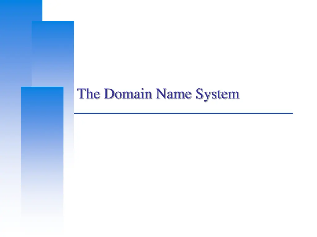 the domain name system n.w