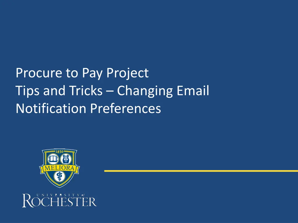 procure to pay project tips and tricks changing n.w
