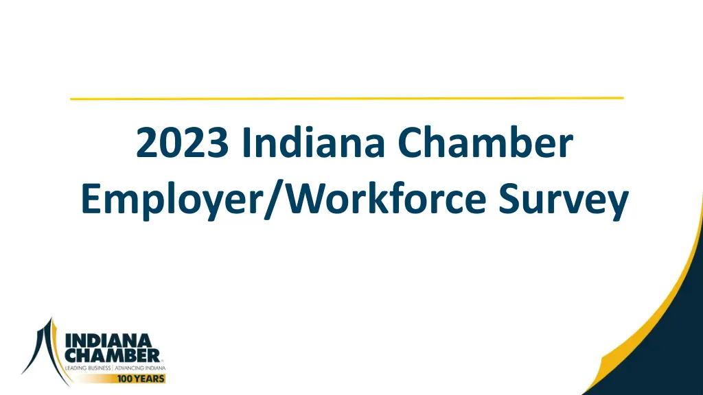 2023 indiana chamber employer workforce survey n.w