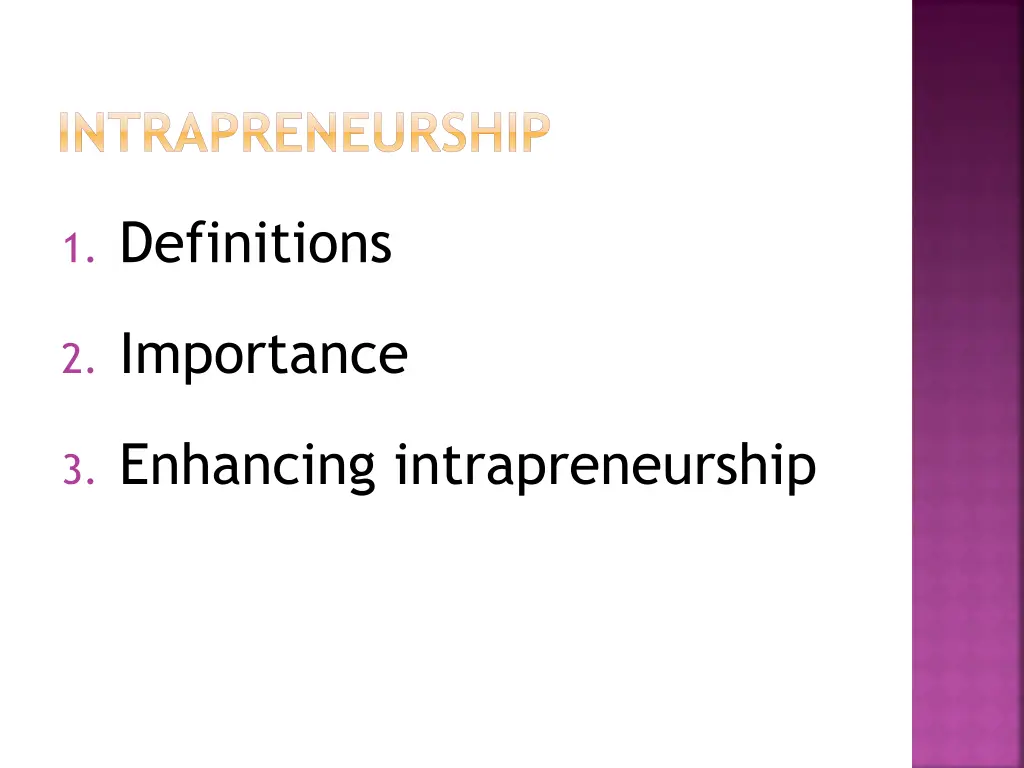 intrapreneurship n.w