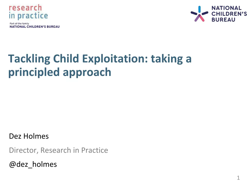 tackling child exploitation taking a principled n.w