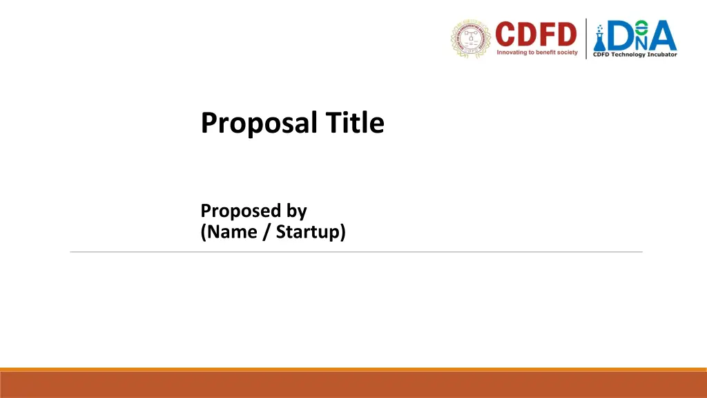 proposal title n.w