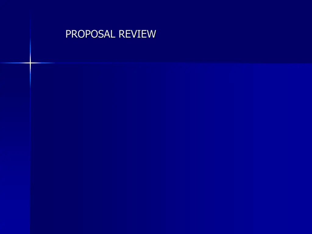 proposal review n.w