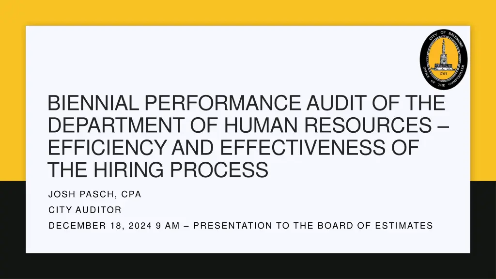 biennial performance audit of the department n.w