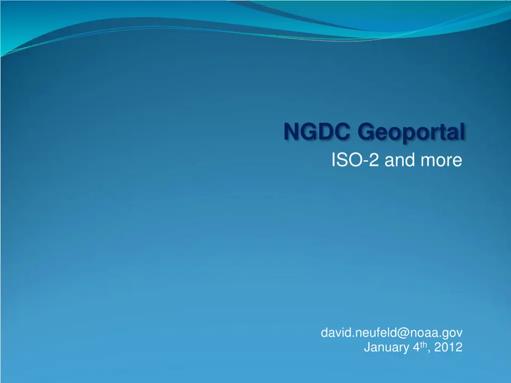 ngdc geoportal n.w