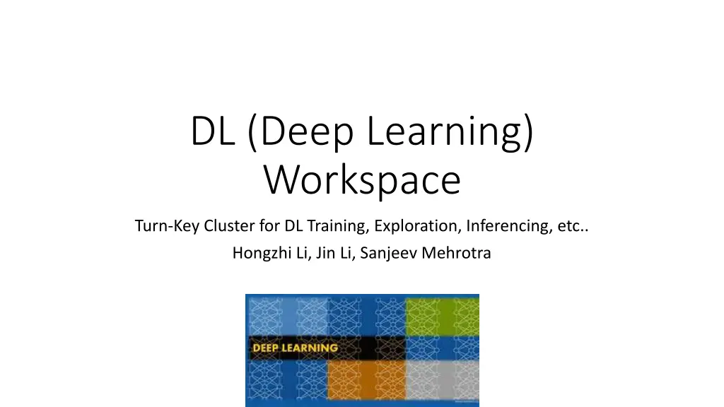 dl deep learning workspace n.w