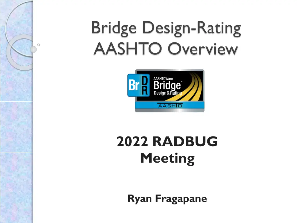 bridge design rating aashto overview n.w