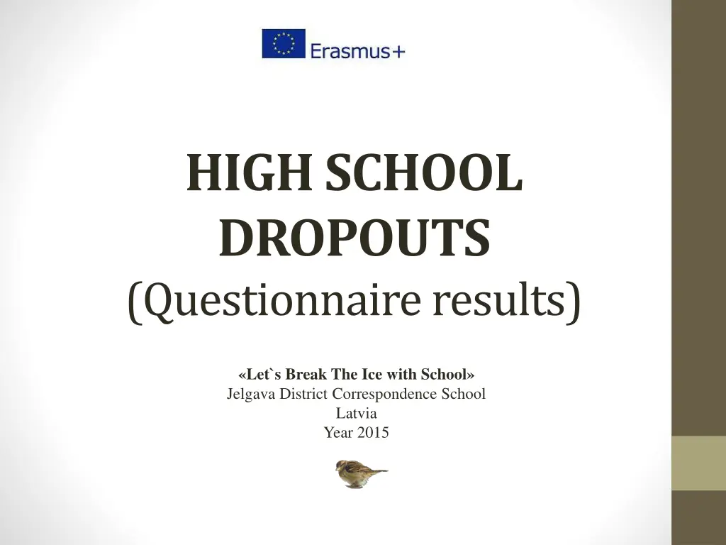 high school dropouts questionnaireresults n.w