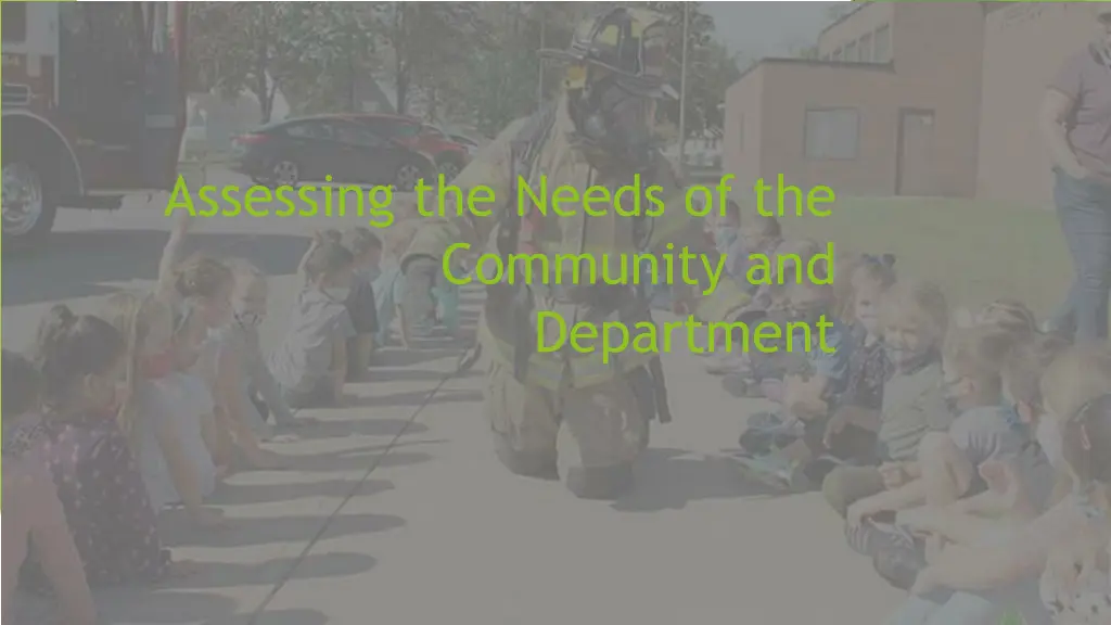 assessing the needs of the community and n.w