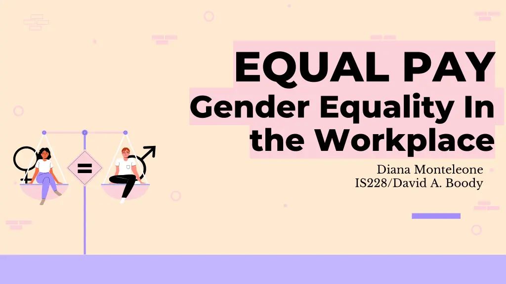 equal pay gender equality in the workplace n.w