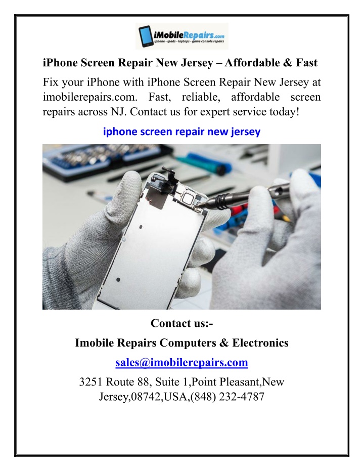 iphone screen repair new jersey affordable fast n.w