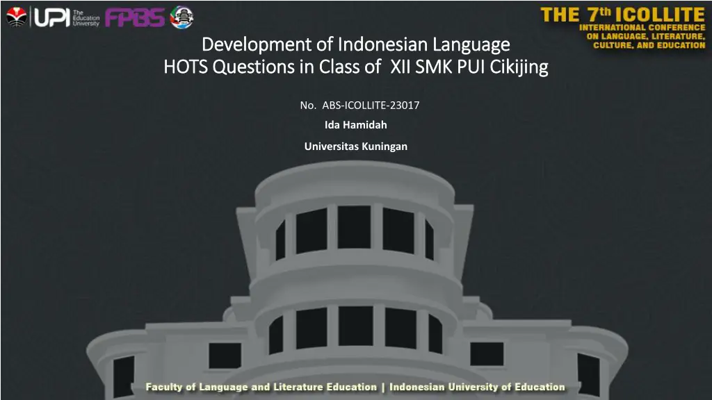 development of indonesian language development n.w