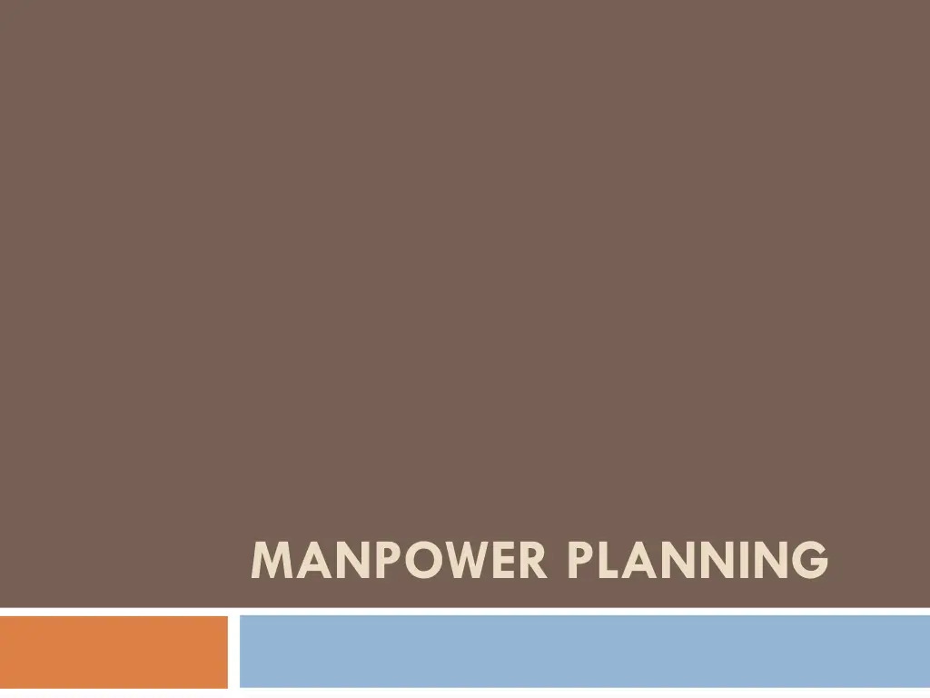 manpower planning n.w