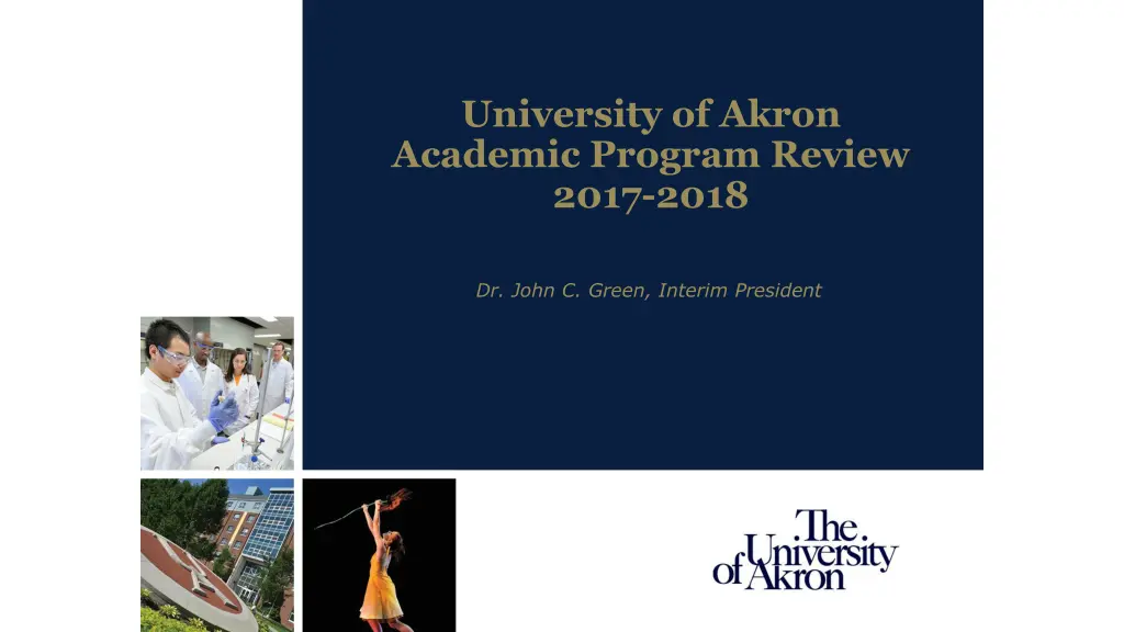 university of akron academic program review 2017 n.w