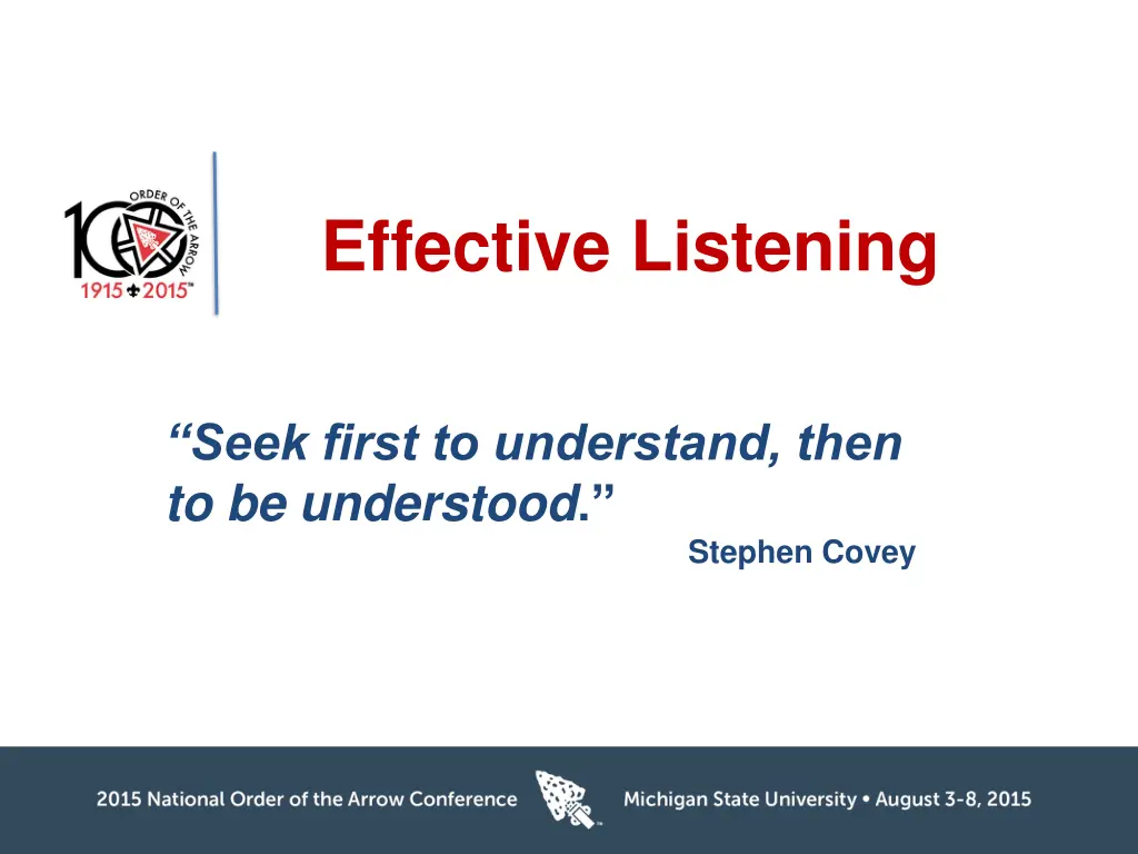 effective listening n.w